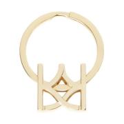 Kazar Guld monogram nyckelring Yellow, Dam