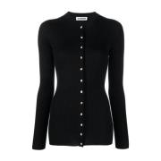 Jil Sander Stilren Cardigan för Kvinnor Black, Dam