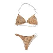 Alviero Martini 1a Classe Slips Bikini Set Beige, Dam