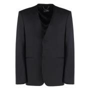 MM6 Maison Margiela Klassisk Ullblandningsjacka Black, Herr