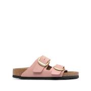 Birkenstock Rosa Lädersandaler för Kvinnor Pink, Dam