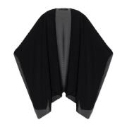 Emporio Armani Veckad poncho Black, Dam