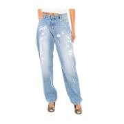 Armani Jeans Rivna Jeans Rakt Skär Blue, Dam