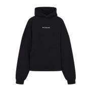 Balenciaga Cropped Hoodie Black, Dam