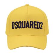 Dsquared2 Vintage Baseballkeps med spänne Yellow, Unisex