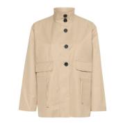 InWear Stilren Sandstone Jacka med Bälte Beige, Dam