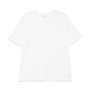 Lardini Vit Bomull T-shirt med Ficka White, Herr