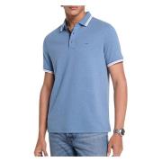 Michael Kors Klassisk Heathered Polo Skjorta Blue, Herr