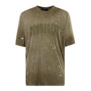 Dsquared2 Casual Bomull T-shirt för Män Green, Herr