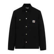 Carhartt Wip Svart jacka med spetskrage Black, Herr