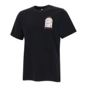 Casablanca Svart Bomull T-shirt med Logotyptryck Black, Herr