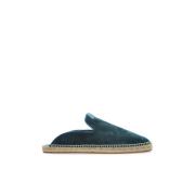 Lanvin Semskade slides Blue, Herr