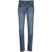 Levi's 724 High Rise Straight Blue, Dam