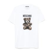 Moschino Vita Crew Neck T-shirts och Polos White, Herr