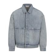 Fear Of God Blå Denimjacka för Män Blue, Herr