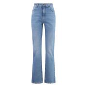 PINKO Straight-leg jeans med kontrastsömmar Blue, Dam