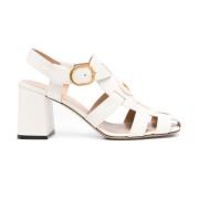 Valentino Garavani Ivory Spänne-Rem Högklackade Sandaler Beige, Dam