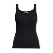 Dolce & Gabbana Räfflad topp Black, Dam