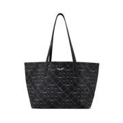 Zadig & Voltaire Svart Monogram Tote - Syntetiskt Material Black, Dam