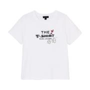 Marc Jacobs Doodle Slim Tee Shirt White, Dam