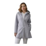 Junge Elegant Feminin Huva Jacka Lisa Comfort Gray, Dam