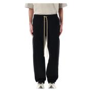 Fear Of God Svarta Sweatpants Avslappnad Stil Black, Herr