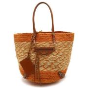 Balenciaga Vintage Pre-owned Laeder handvskor Orange, Dam