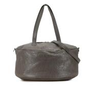 Balenciaga Vintage Pre-owned Laeder handvskor Gray, Dam