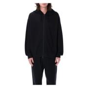 Y-3 Svart Stickat Dragkedja Huva Ss25 Black, Herr