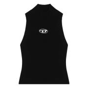 Diesel Stilren Tanktop för Kvinnor Black, Dam