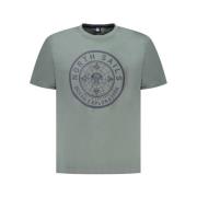 North Sails Grön Crew Neck Bomull T-shirt Green, Herr