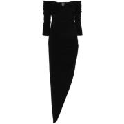 Norma Kamali Svart Off-shoulder Kvällsklänning Black, Dam