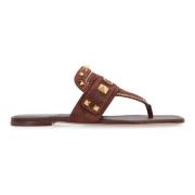 Valentino Nitar Mocka Sandaler Brown, Dam