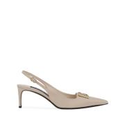 Dolce & Gabbana Bruna Klackskor Beige, Dam