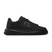 Guess Svarta lädersneakers - Elba Black, Herr