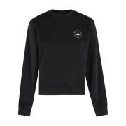 Adidas by Stella McCartney Svart Crew Neck-tröja med logoprint Black, ...