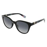 Furla Svarta Acetat Solglasögon Black, Dam