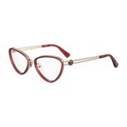 Moschino Burgundy Metallram Damglasögon Red, Dam