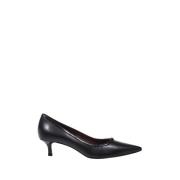 Tory Burch Dubbel T-spänne Katt Häl Pump Black, Dam