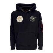 Alpha Industries Nasa Voyager Svart Hoodie Black, Herr