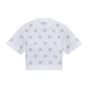 Off White T-shirt med logotyp White, Dam