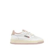 Autry Vit Rosa Läder Sneakers White, Dam