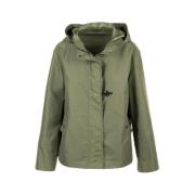 Fay Grön Flared Parka med Huva Green, Herr