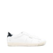 Golden Goose Lace-Up Sneakers med Branded Heel White, Herr