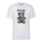 Moschino Söt Björn T-shirt White, Herr