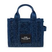 Marc Jacobs Handväska Kristall Denim Liten Toteväska Blue, Dam