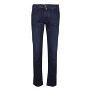 Jacob Cohën Slim Fit Jeans med 5 Fickor Blue, Herr