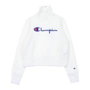 Champion Vit Turtle Neck Sweatshirt för Kvinnor White, Dam