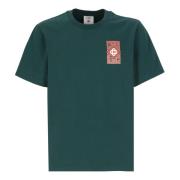 Casablanca Grön Bomull T-shirt med Tryck Green, Herr