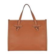 Gianni Chiarini Bubble Leather Shopping Bag Marcella Brown, Dam